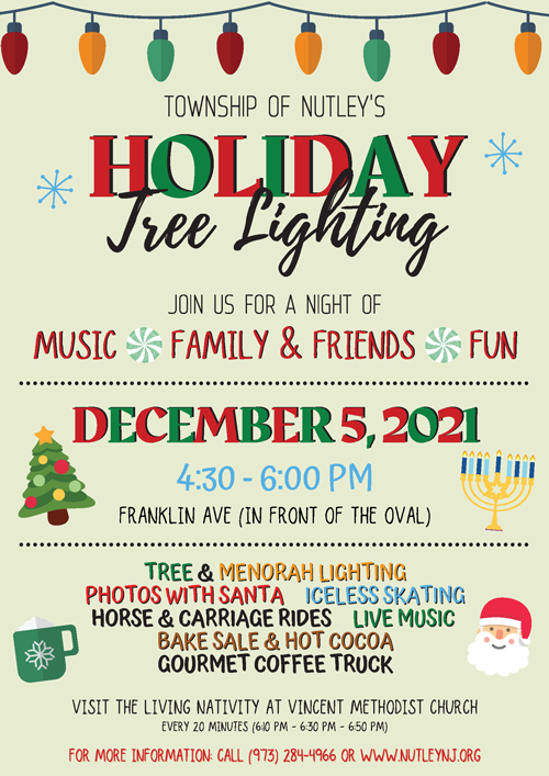 Town Holiday Tree Lighting Nutley Public School District